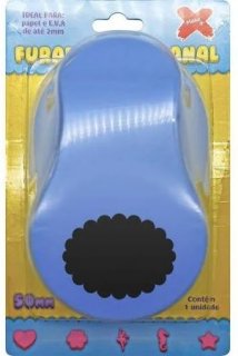 Perfurador Eva/papel *50Mm - Oval Escalopado - Gatte 12055