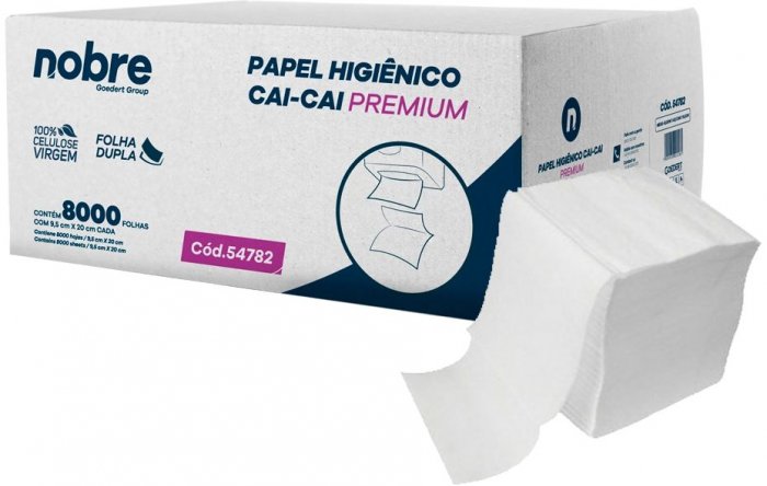 Papel Hig. Cai Cai **F.Dupla C/8000** 100%Cel. Acqualys HI27AQ