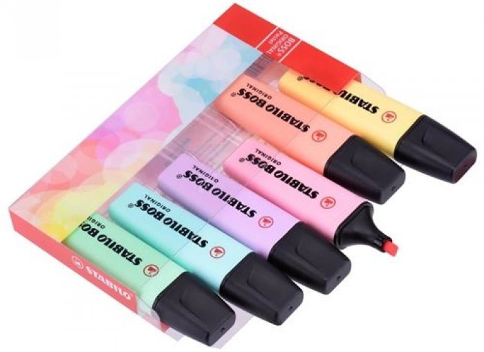 Caneta Lumicolor Stabilo Boss Estojo 70/6-2 6 Cores