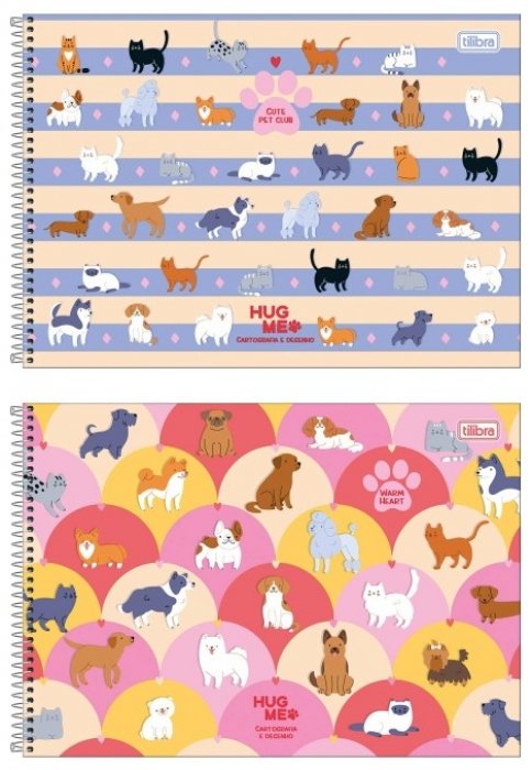 Caderno Desenho CD 80F Hug Me Tilibra