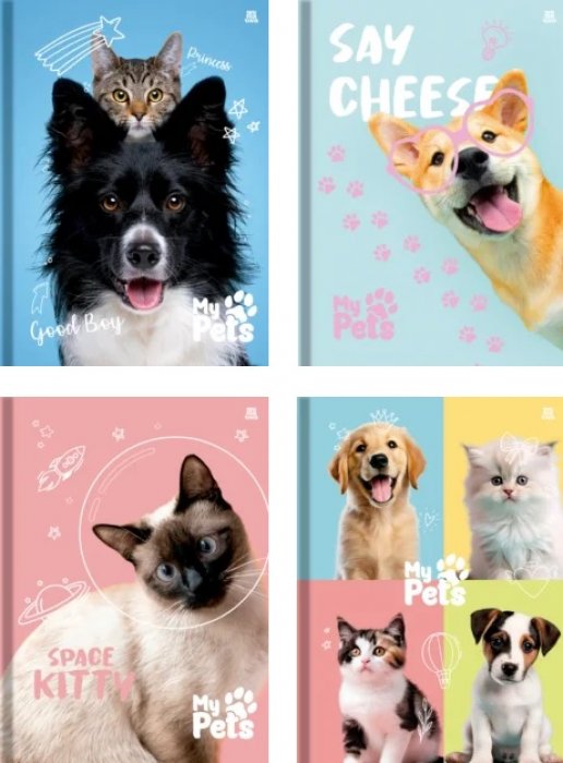 Caderno CD Univ Cost 80 FLS My Pets Animativa 10433