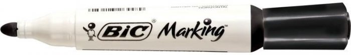 Pincel Quadro Branco BIC Marking Preto Recarregavel