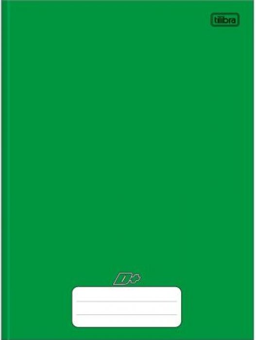 Caderno Cd 48 Fls Cost Peq 1/4 *verde Liso* D+ Tilibra