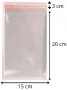 Saco Plastico Aba Adesiva N28 15X20+3 C/100 Transp Vabene