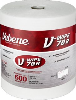 Pano Wiper N70R 30X37CM C/600 V-Wipe Limpeza Profissional