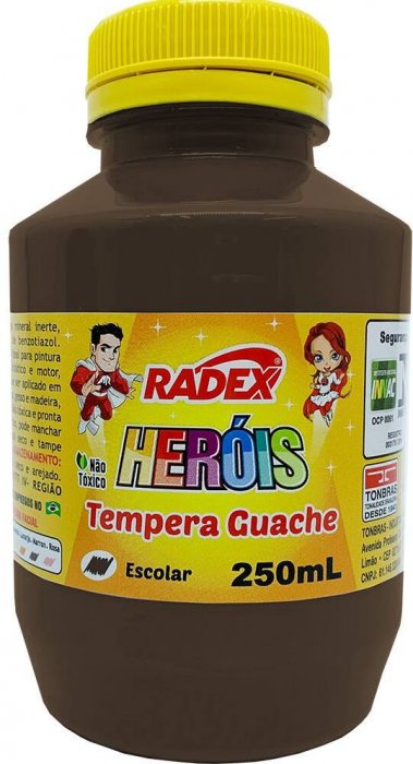 Guache Radex 250ML Marrom 10180