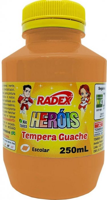 Guache Radex 250ML Laranja 10179