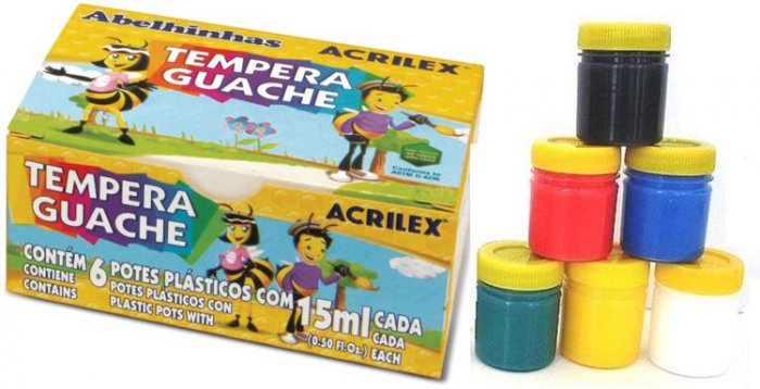 Guache Cx/6 Cores Acrilex  Ref.02020