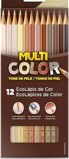 Lapis Cor Multicolor Tons de Pele 12 Cores  11.1200Ntp