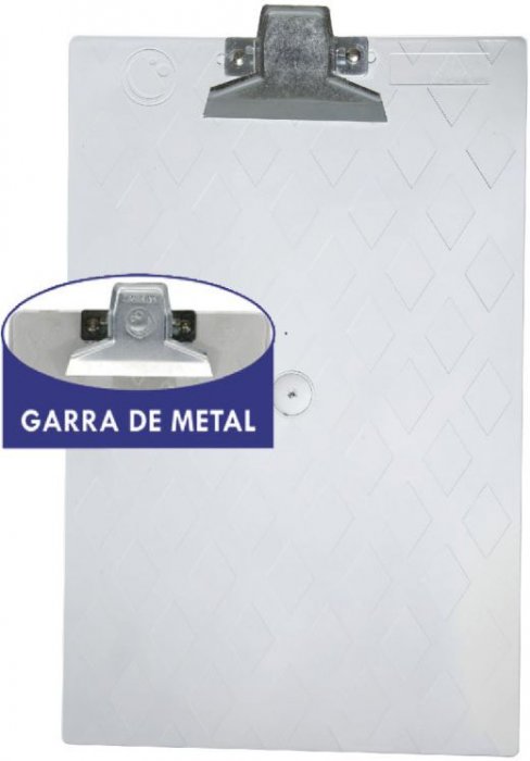Prancheta Acrilico Ref.5049 Carbrink Fume Peg.Metal