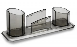 Porta Canetas Triplo  *maxcril Fume  10250017