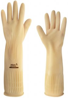 Luva Longa Latex Natural *8-M* Imbat Ranhurada 49083