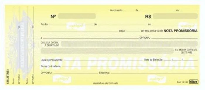 Bloco Nota Promissoria Tilibra 50FLS Amarelo