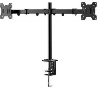 Suporte Monitor Duplo de Mesa Ac367 Preto Multilaser