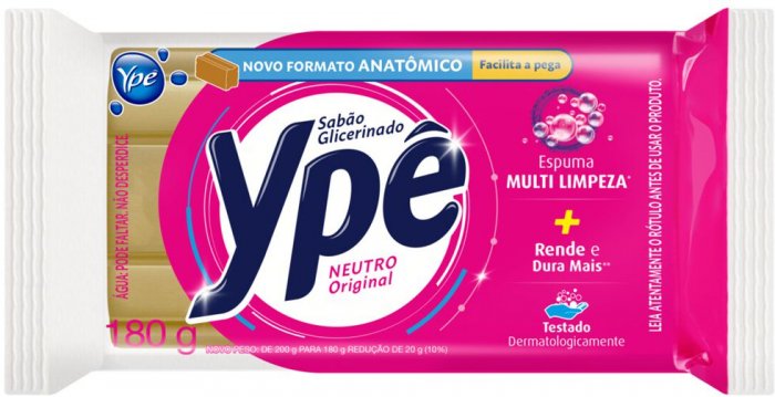Sabao em Barra Amarelo Unitario Ype 160GR