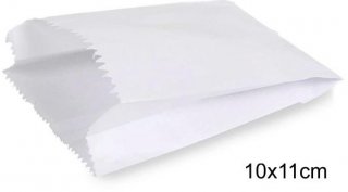 Sacos de Papel Hamburguer 10X11Cm Branco Pct/50 Festcolor
