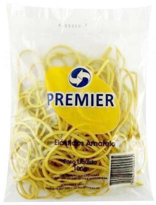 Elastico Dinheiro ** 100Gr C/120 Amarelo Premier N18