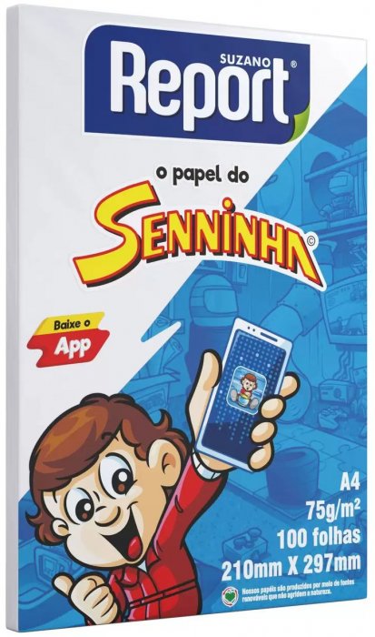 Papel A4 75GR Branco PCT/100 **Seninha**