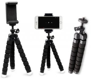 Tripe Flexivel P/Smartphone/Celular AC380 Preto Multilaser