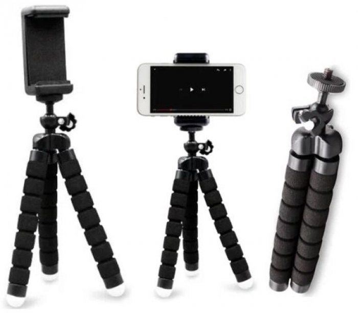 Tripe Flexivel P/Smartphone/Celular AC380 Preto Multilaser