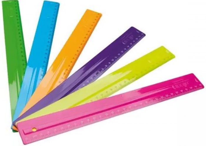Regua BRW Cristal 30CM Acrilico RE0030