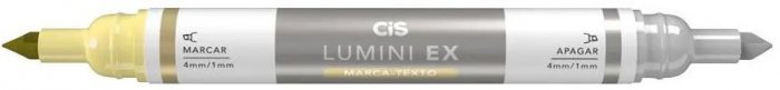 Caneta Lumicolor Apagavel CIS Lumini Ex Amarelo