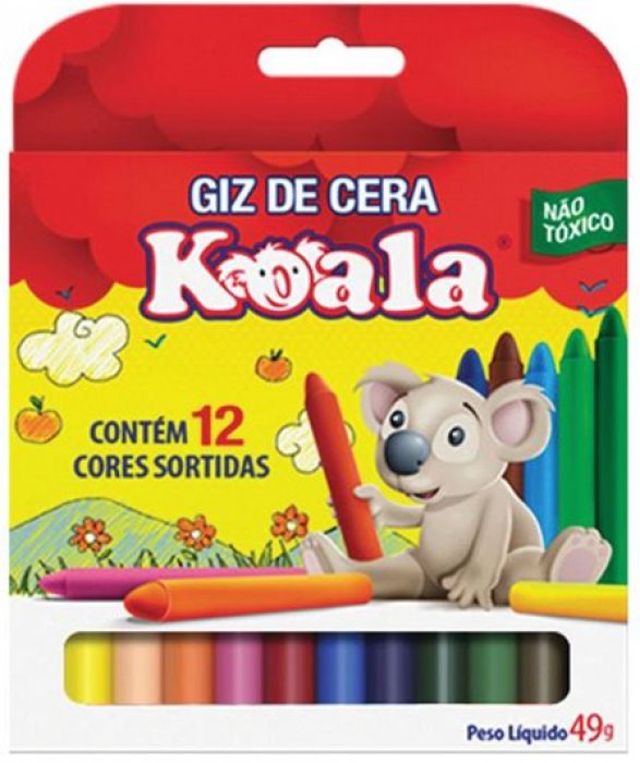 Giz Cera Fino Koala 12 Cores Ref.2131 - Delta