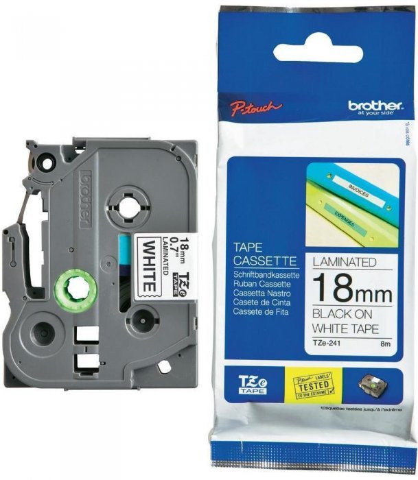 Fita Rotuladora Brother **Tze-241 18MM X 8MT