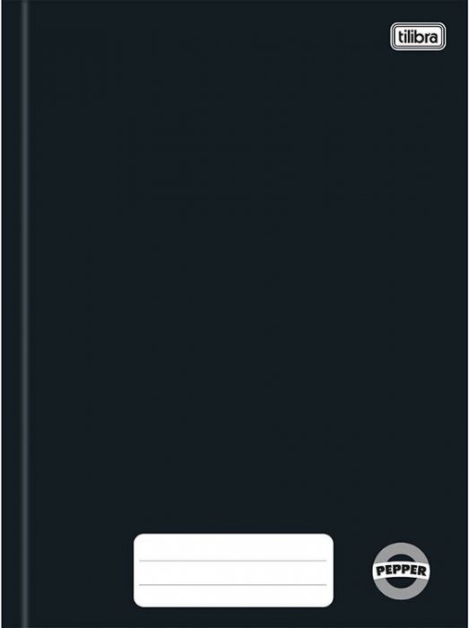 Caderno CD Univ Cost 80 FLS *Preto Pepper  Tilibra