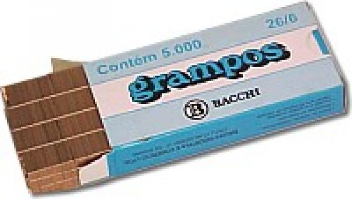 Grampo Bacchi 26/6 *Cobreado* CX/5000