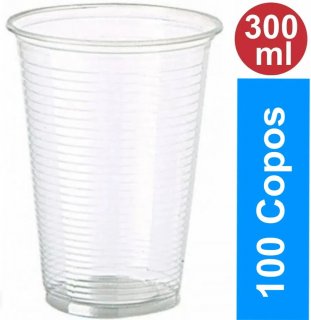 Copo Chopp/refri **300Ml Happy Transparente Pct/100 Ps