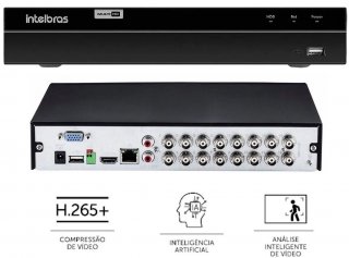 Dvr Intelbras Mhdx 1216 16 Canais Gravador Digital de Video