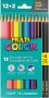 Lapis Cor Multicolor 12 Cores  11.1200N+2G C/2Lapis Preto