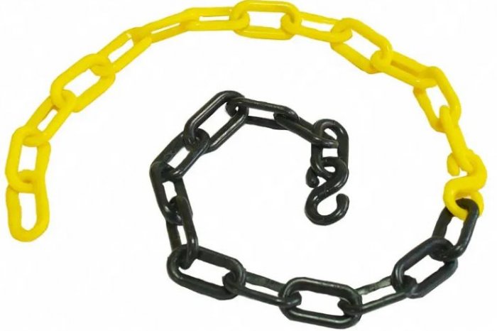 Corrente Plastica Elo Pequeno 38X21 AM/PT