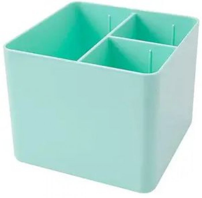 Porta Canetas Objetos Dello 3020.Vp Verde C/3 Div.