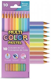 Lapis Cor Multicolor Tons Pastel 10 Cores 11.1000Np