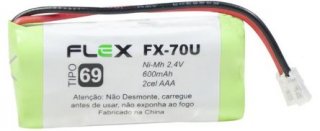 Pilha/bateria Telefone *recarr.* 2.4V 2Aaa 600Mah Fx-70U Flex