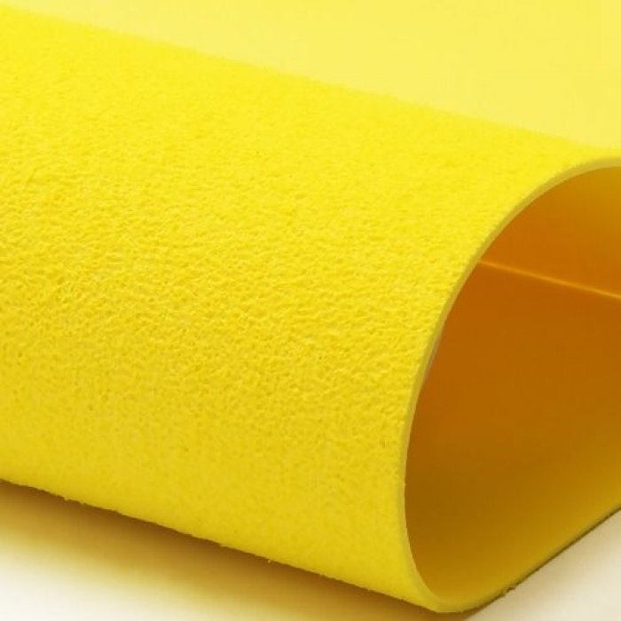 EVA Folha Estampa Atoalhado Amarelo 9758