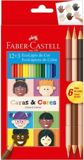 Lapis Cor Faber  120112CC   12+3 Cores  Caras e Cores