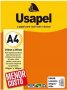 Papel A4 180GR Liso Folha Avulsa Laranja Usapel 25003 Diplomata