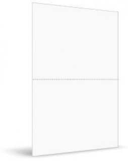 Papel A4 C/serrilha no Meio Pct/500 75Gr Branco