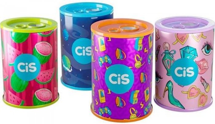Apontador CIS 500 Lata C/Dep. Sort 2 Furos Jumbo  5.7184