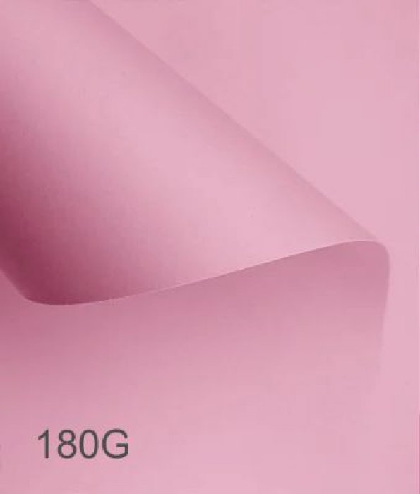 Papel A4 180Gr Liso ***folha Avulsa*** Rosa Claro Masterprint Diplomata