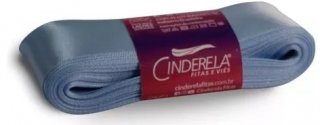 Fita Cetim 38Mm X 10 Mt Azul Claro  Cinderela