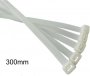 Abracadeira Nylon 300X4,8MM Branca PCT/100 Moblik - Lacre