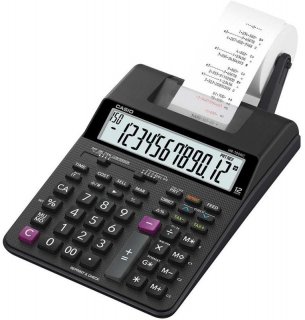 Calculadora C/bobina Casio Hr-100Rc-Bk - 12Dig