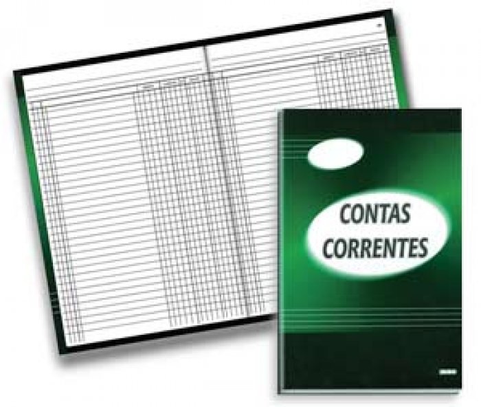 Livro Conta Corrente 154X216 Capa Dura 100FLS Sd