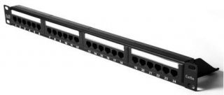 Patch Panel 24P RJ45 1U CAT5E 19" S/Guia La-P524 Plus Cable