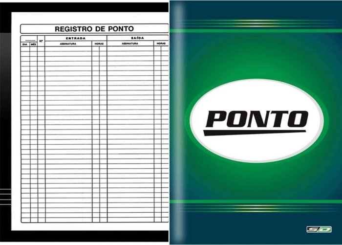 Livro Ponto 50FLS 10022 Oficio 21X31CM Sd/Animativa