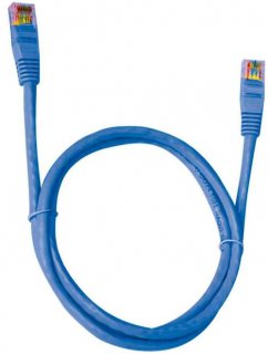 Cabo Rede Patch Cord Cat5E 01,5Mt Azul Rj45 Pluscable